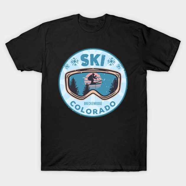 Ski Breckenridge Colorado T-Shirt by JordanHolmes